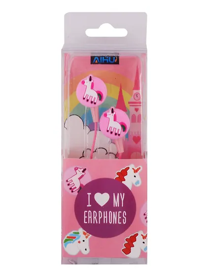 Наушники Единороги цветные (ПВХ бокс) - фото 1