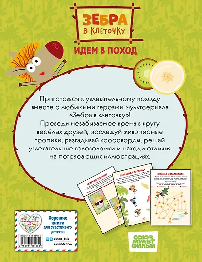 Зебра в клеточку. Идем в поход. Книга игр - фото 2