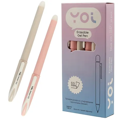 Ручка гелевая Yoi, Dessert, пиши-стирай синяя 0,5 мм, в ассортименте - фото 9