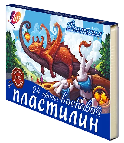 Пластилин "Фантазия" восковой, 24 цвета - фото 5