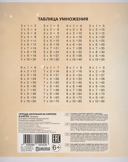 Тетрадь в клетку Listoff, "Красавицы (Универсальная плашка)", 24 листа, в ассортименте - фото 3