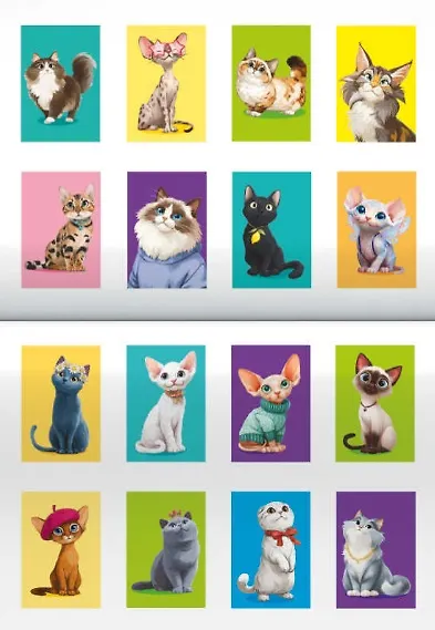 Породы котов. Книжка-раскраска с наклейками - фото 3