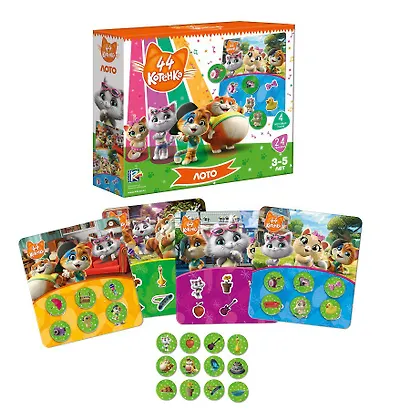 Игра настольная «44 Котенка Лото», Vladi Toys - фото 2
