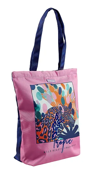 Сумка-шоппер на молнии "Tropical" 1отд., 39*38*12см, Erich Krause - фото 4