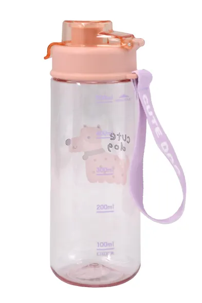 Бутылка Собачка Cute Dog (персиковая крышка, пластик) (600мл) (12-7306-202510-STB-52) - фото 5