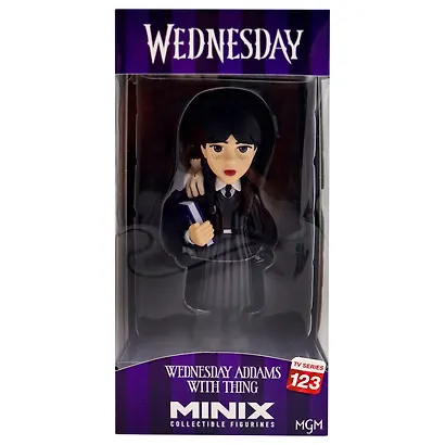 Коллекционная фигурка - Уэнсдей Уэнсдей Аддамс и Вещь, Minix, (8х9,2х19,2) (11797) - фото 5