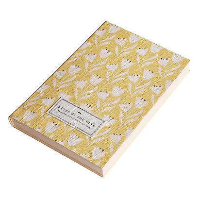 Бизнес-тетрадь А5, 96 листов, 140x200 мм "Spring" желтый, клетка, искусственная кожа - фото 3