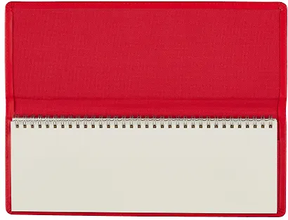 Планинг недат. 56л "Joy Book" очень красный, настольный, иск.кожа 7Б, скругл.углы, съемный тонир.блок, тисн.фольгой, евроспираль, офсет - фото 4