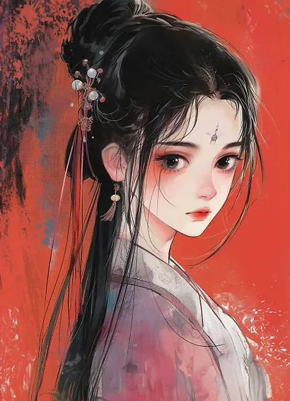 Обложка для паспорта. Маньхуа. Принцесса (ПВХ, 185х133 мм) - фото 1