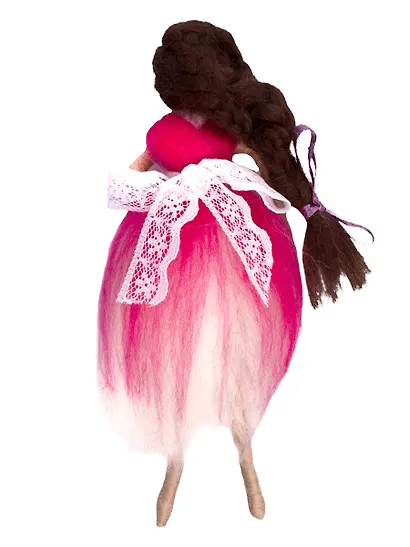 Набор для творчества. Валяние шерстью. Цветочная фея "Пиона" - фото 6