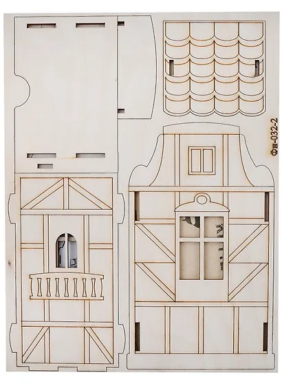 Конструктор из дерева. Чайный домик "Деревянный домик" - фото 2