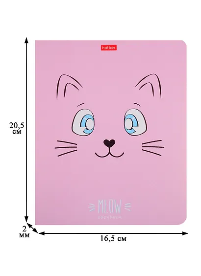 Тетрадь в клетку Hatber, "Ушки на макушке", 18 листов, в ассортименте - фото 2