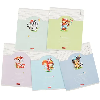 Тетрадь в узкую линейку Hatber, "Лохматики", 12 листов, в ассортименте - фото 7