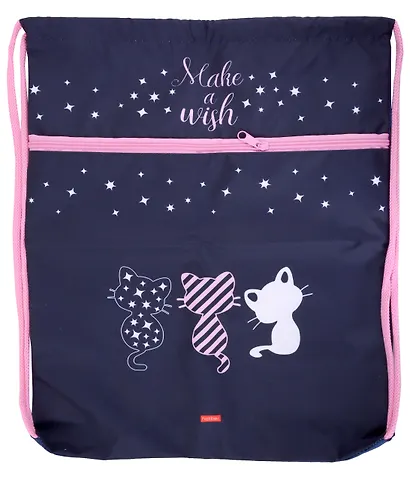 Мешок для сменной обуви " Мечтатели" 34*47см, 1отд., карман на молнии, инд.уп. - фото 1