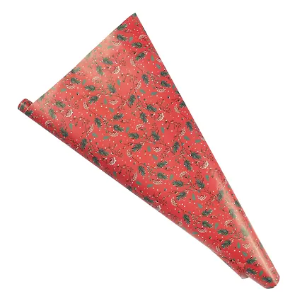 Бумага упаковочная 70*100см "Новогодние веточки" НГ,инд.уп. - фото 1