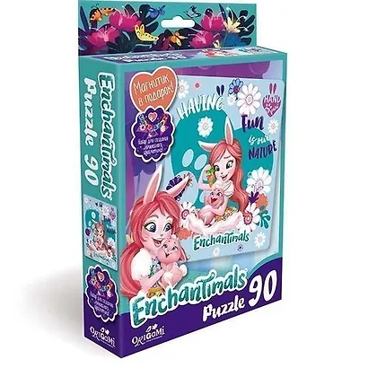 Пазл, Оригами Энчантималс 90эл. +браслетик, магнитик Having Fun (17,6х21см) 03549 - фото 1