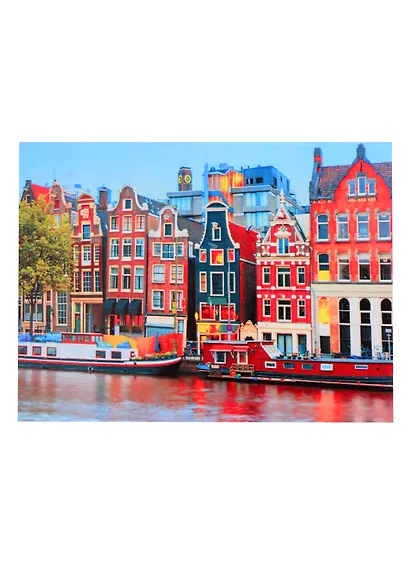 Алмазная мозаика 30х40см (блест.),c подр.,с полн.заполн (34 цв.) Вечерний Амстердам (Арт.FS080) - фото 1