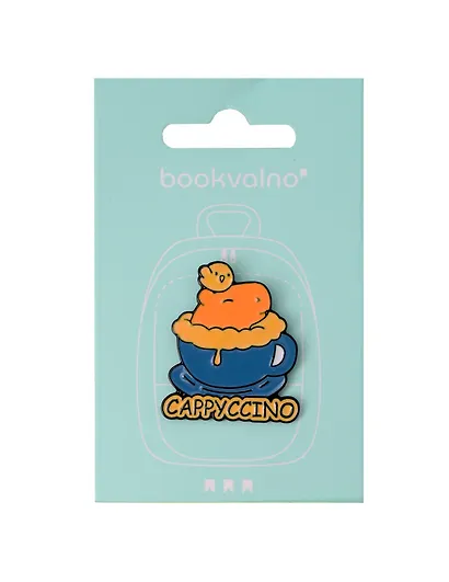 Значок Капибара в чашке Cappyccino (металл) (12-5769-A3) - фото 1