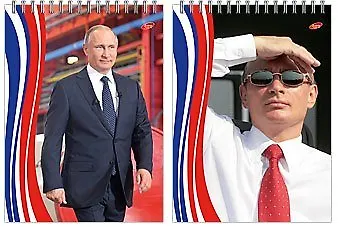 Блокнот, 40л. А5.клетка Президент ВД ,лак, на спирали VVP11/2-EAC - фото 1