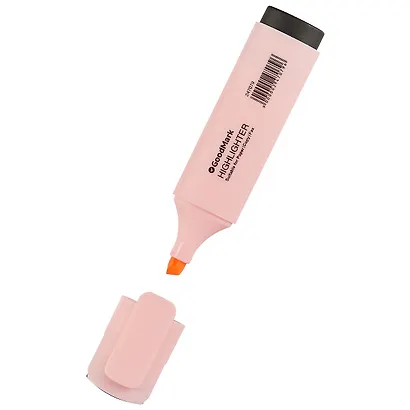 Текстовыделитель GoodMark, пастельный розовый - фото 2