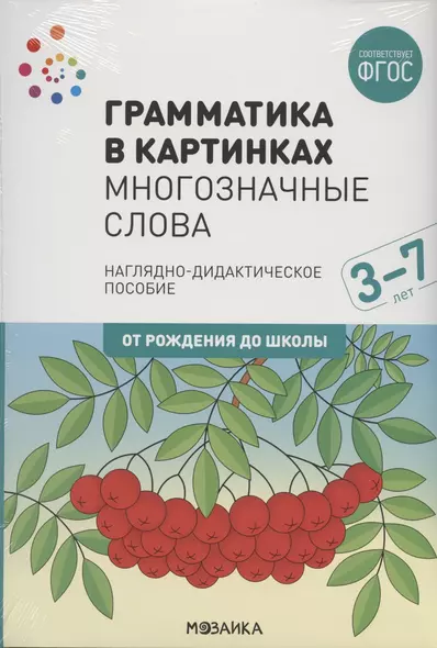 Грамматика в картинках. Многозначные слова. Наглядно-дидактическое пособие - фото 1