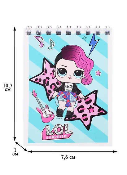 Блокнот А7 40л кл. "LOL" спираль, полн. УФ-лак - фото 2