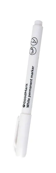 Маркер перманентный белый 1мм, Goodmark - фото 3