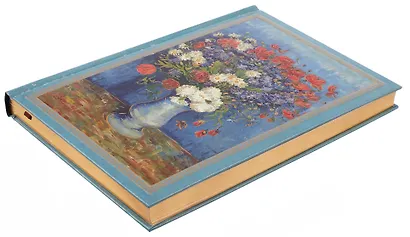 Книга для записей "Ван Гог. Ваза с васильками и маками" А5, твердая обложка - фото 3