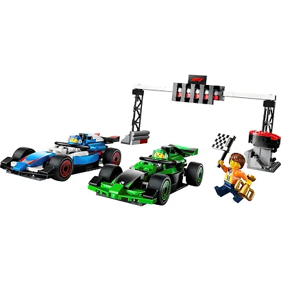 LEGO City: Финиш Формулы-1 с гоночными автомобилями VCARB и Sauber, 313 деталей (60474) - фото 4
