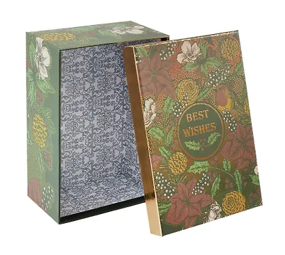 Коробка подарочная "Best wishes" 18*12*7, картон - фото 2