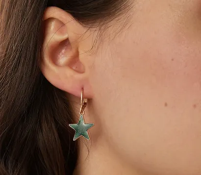 Набор сережек Yoi, "Звездочки и сердечки", 2,5 см, 3 штуки - фото 3