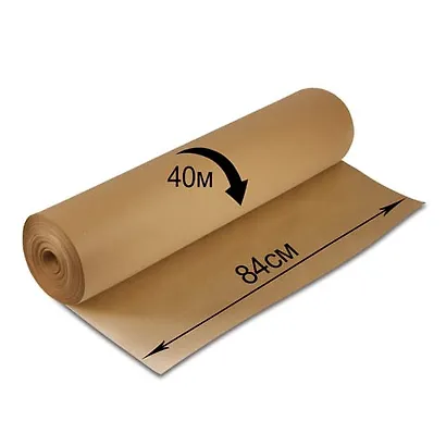 Бумага крафт 840мм*40м, 78г/м2, марка А, рулон, BRAUBERG - фото 4