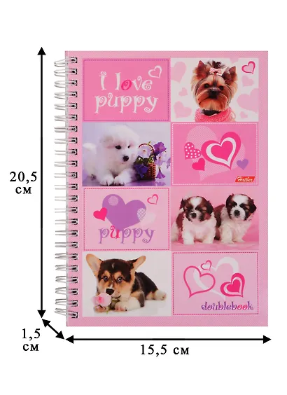 Тетрадь в клетку Hatber, "Котята-Щенки", 80 листов, в ассортименте - фото 3