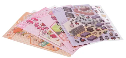 Наклейки Румбокс "Зубастик", 13*18,5 см, 4 листа с локациями, 4 листа с наклейками, 3 дизайна в ассортименте - фото 5