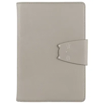 Ежедневник недатированный «Kitty» А5, серый, 160 листов, экокожа, InFolio - фото 1