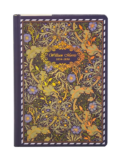 Книга для записей "У.Моррис" А5, 128 листов, твердая обложка, в ассортименте - фото 1