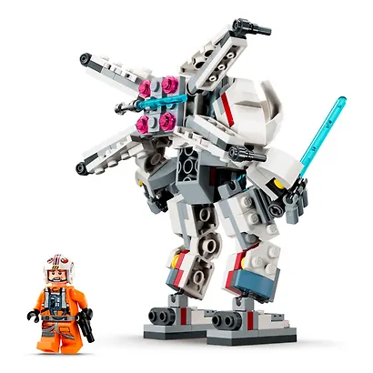 LEGO Star Wars: Боевой робот Люка Скайуокера X-Wing, 195 деталей (75390) - фото 8