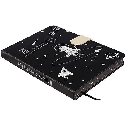 Блокнот с магнитной застежкой Кот-музыкант в космосе - фото 2