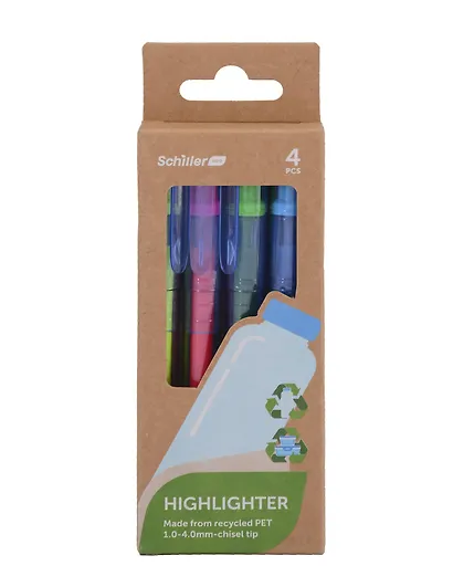 Текстовыделители "ECO", 4 штуки, Schiller - фото 4