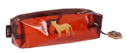 Пенал-косметичка "Леопард" прозрачный, ПВХ, Yoi - фото 4