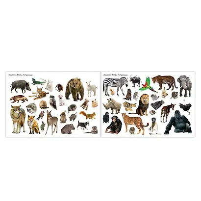 Набор обучающих книг "100 наклеек". Комплект из 4 книг - фото 3