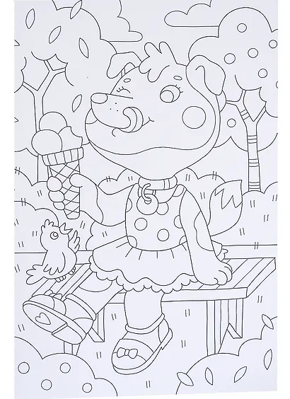 МАКСИ-РАСКРАСКА. ЧУДЕСНЫЕ СОБАЧКИ - фото 3