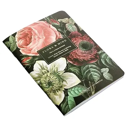 Тетрадь 48л кл. "Flora", букет, карт.обл., микротекстурирование, ламинация, скрепка - фото 3