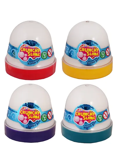 Лизун-антистресс TM Mr.Boo Crunchy slime BubbleGum - фото 3