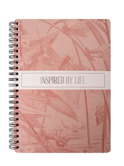 Блокнот А5 80 листов, клетка, "Floreale. Coral" - фото 1