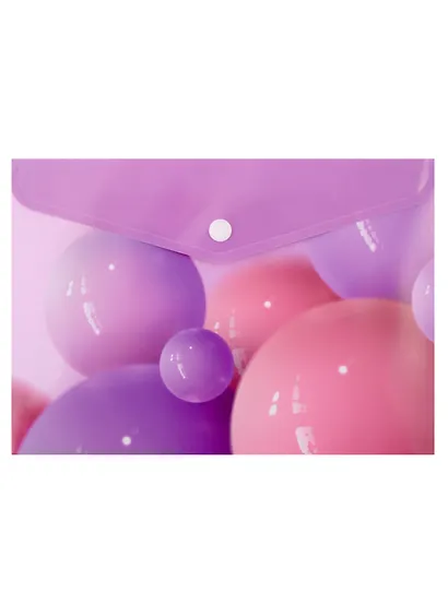 Папка-конверт А5 на кнопке "Шары" - фото 1