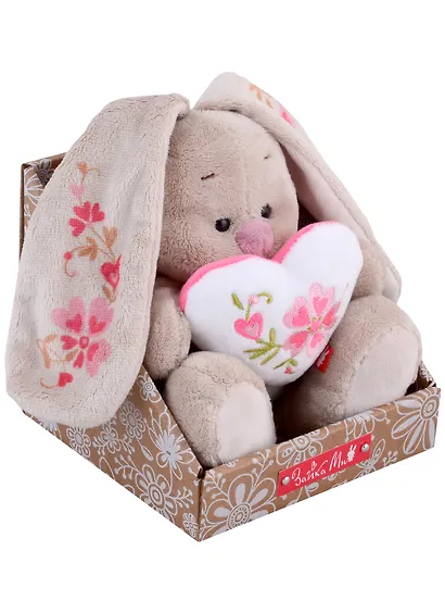 Мягкая игрушка Зайка Ми Нежное сердечко (малыш) (15 см) - фото 4