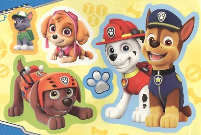 Щенячий патруль. Альбом многоразовых наклеек для самых маленьких - фото 3