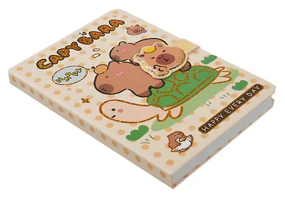 Книга для записей А5 68 листов в линейку, "Funny Capybara", магнитная застежка, в ассортименте - фото 15