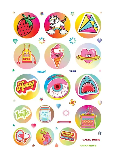 Wild Wild Stickers: Более 400 ярких наклеек! Для ежедневников, смартфонов и ноутбуков! - фото 4